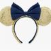 Disney Other | Disney Parks Headband Walt Disney World Anniversary Sequin Headband Gold & Blue | Color: Blue/Gold | Size: Os