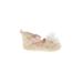 Laura Ashley Booties: Slip-on Wedge Boho Chic Ivory Shoes - Kids Girl's Size 2