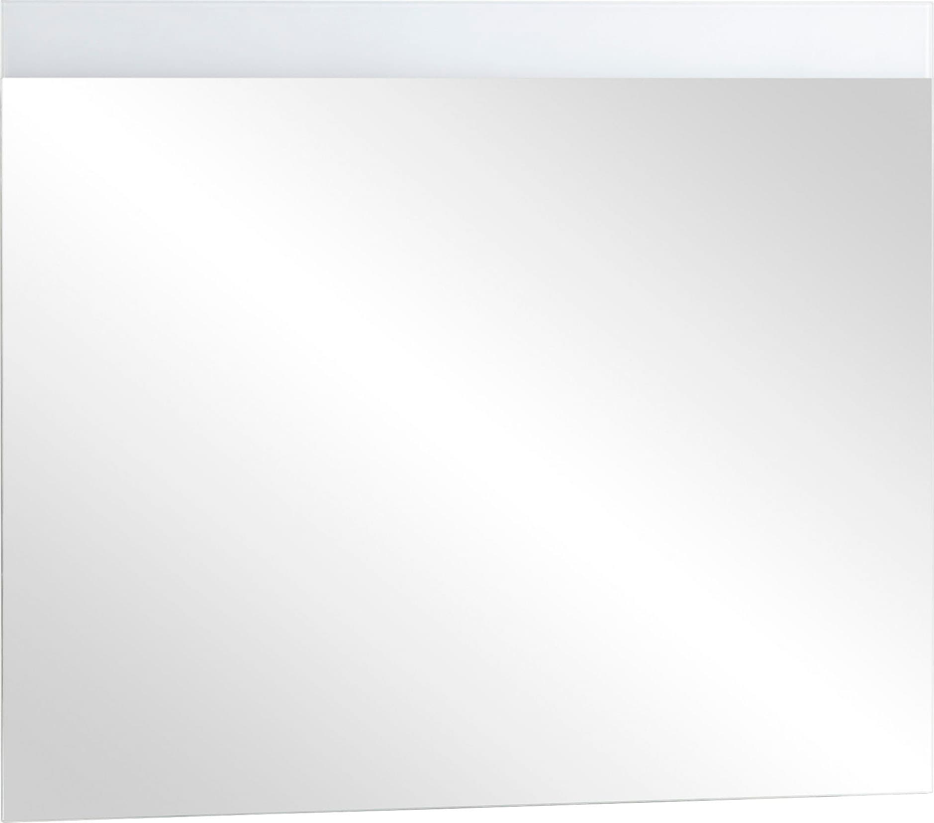 LED-Lichtspiegel SCHILDMEYER "Moon", transparent (weiß), B:100cm H:72cm T:3cm, FSC-zertifizierter Holzwerkstoff, Spiegel