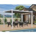 Pergola Aluminium 4 x 3 m Pergola Jardin Extérieur avec Imperméable et Résistant aux uv Toit