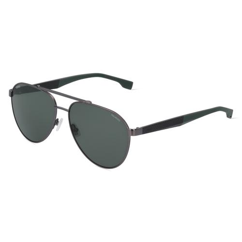 Boss 1485/S Herren-Sonnenbrille Vollrand Pilot Metall-Gestell, grau