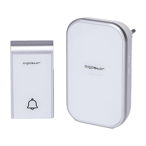 Drahtlose digitale IP44 drahtlose türklingel home office Aigostar weiss/silber 7933