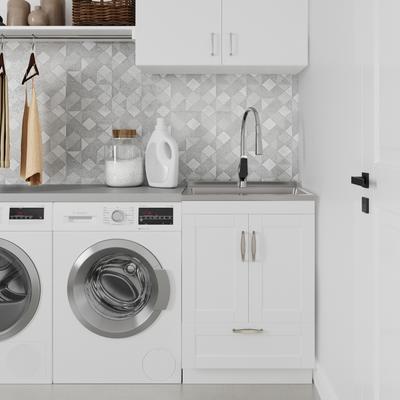WYNDENHALL Alma Transitional Deluxe Utility Sink & Cabinet