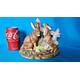Porcelain rabbit figurine, rabbit figurine, Alfretto Porcelain, pottery rabbit figurine, rabbit statue, rabbit sculpture, alfretto figurine