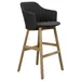 Cane-line Choice Indoor/Outdoor Stool with Seat/Back Covers, Teak Base - 54500PPS | 54500RYS98 | 54500YS98 | 54506T