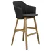 Cane-line Choice Indoor/Outdoor Stool with Seat/Back Covers, Teak Base - 54500PPW | 54500RYS98 | 54500YS98 | 54506T
