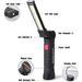 Led Work Light Torch Led Work Light Rechargeable Led Workshop Light Inspection Light Flashlight Magnetic Base 5 Modes For Garage Camping Emergency Lamp Big