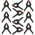 10-Pack 4 inch Spring Clamps Heavy Duty - Plastic Clamps for Crafts Photography Woodworking - Backdrop Clips clamps for Backdrop Stand and other Home Improvement Projects