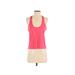 Nike Active Tank Top: Pink Color Block Activewear - Women's Size Small