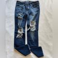 American Eagle Outfitters Pants & Jumpsuits | American Eagle Distressed Jeggings | Color: Blue | Size: 6 Short