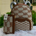 Michael Kors Bags | New Michael Kors Jaycee Medium Logo Zip Pocket Backpack & Double Zip Wallet | Color: Brown | Size: 8.75”W X 12”H X 4.25”D