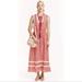 Kate Spade Dresses | Kate Spade Posy Ikat Patio Dress Flights Of Fancy Pink Red Silk Maxi Dress 2 | Color: Pink/Red | Size: 2