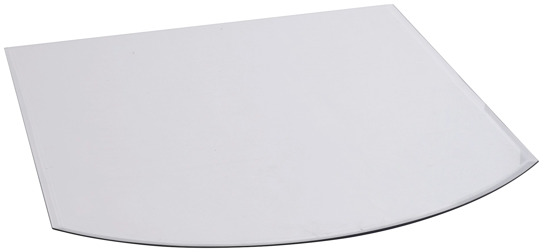 Bodenschutzplatte FIREFIX, transparent, B:100cm H:0,8mm L:120cm, Sicherheitsglas (ESG), Bodenschutzplatten, BxL: 100x120 cm, 8 mm, Segmentbogen Image