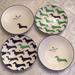 Kate Spade Dining | Hp4 Piece- Lenox Kate Spade Wickford-Dachshund Plates | Color: Blue/White | Size: 5.75 Inches