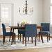 Lark Manor™ Visser 4 - Person Dining Set Wood in Blue | 29.5 H x 35.5 W x 59.1 D in | Wayfair 263DE33A25EE4B1DBD9167785EEAD0EC