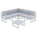 AllModern Lane 2 Piece Sectional Seating Group w/ Cushions Plastic in Gray | Outdoor Furniture | Wayfair D9A79C35FE5A4EAEBF98E29C220F859B