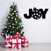 The Holiday Aisle® Christmas Joy Wall Décor, Metal in White/Black | 17 H x 36 W x 0.12 D in | Wayfair 0C445E26F0F84CBDADE0C3273445ADC9