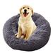 Tucker Murphy Pet™ Calming Cat & Dog Bed Donut Cuddler Round Plush Pet Bed Polyester in Gray | 7.87 H x 19.69 W x 19.69 D in | Wayfair