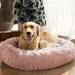 Tucker Murphy Pet™ Calming Cat & Dog Bed Donut Cuddler Round Plush Pet Bed Polyester in Pink, Size 7.87 H x 19.69 W x 19.69 D in | Wayfair