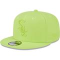 Men's New Era Neon Green Chicago White Sox Spring Color Basic 9FIFTY Snapback Hat