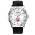 Men's Valdosta State Blazers Bulova Silver-Tone Stainless Steel Watch with Leather Strap