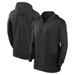 Men's Nike Black Chicago Cubs Authentic Collection Travel Performance Lightweight Full-Zip Hoodie