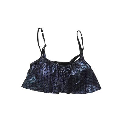 Torrid Swimsuit Top Purple Print Scoop Neck Swimwear - Women's Size Medium Plus