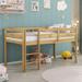 Twin Size Wood Loft Bed with Ladder