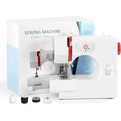 Sewing Machine for Beginners Mini Portable Sewing Machine with 12 Built-In Stitches