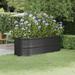 vidaXL Raised Garden Bed Raised Flower Bed Galvanized Steel Outdoor Planter