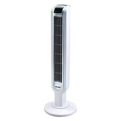 AIR KING 9210 3-1/2" Blade Dia Tower Fan, Oscillating, 3 Speeds, 120VAC, Remote