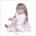 21.65inch Full Body Soft Silicone Reborn Baby Dolls Real Life Soft Body Realistic Reborn Dolls for Toddler Handmade Toy for Kids