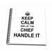 3dRose Keep Calm and Let the Chief Handle it - funny career job pride gift - Mini Notepad 4 by 4-inch