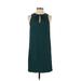 H&M Casual Dress - Shift Keyhole Sleeveless: Green Print Dresses - Women's Size 4