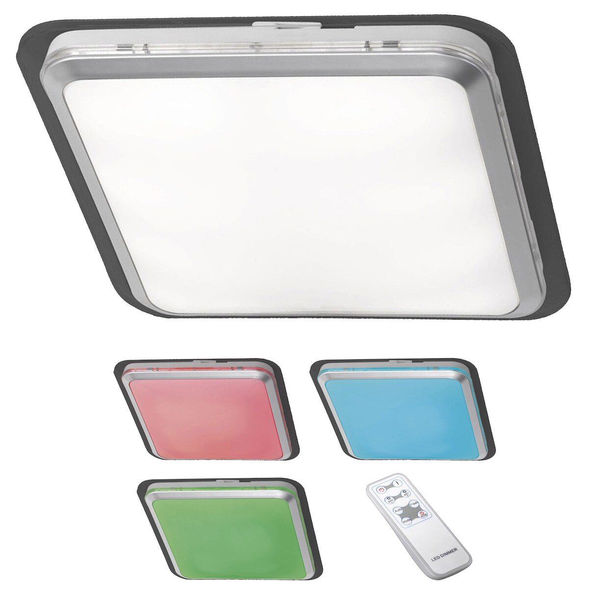 Reality Leuchten Reality|Trio LED-Deckenleuchte RL135, Hängeleuchte Effektleuchte, Farbwechsel RGB Image