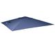 Mendler Ersatz-Bezug für Luxus-Ampelschirm HWC-A96, Sonnenschirmbezug, 3,5x3,5m (Ø4,95m) Polyester 4kg ~ blau