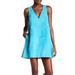 Free People Dresses | Free People Retro Suede Teal Dress | Color: Blue/Green | Size: S