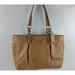 Coach Bags | Coach Leather Pleated Gallery Shopper Shoulder Tote Bag Purse F15147 Tan | Color: Tan | Size: Medium