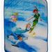 Disney Bedding | Disney Peter Pan Throw Blanket 50x60 Soft Fleece Characters Blanket | Color: Blue | Size: 50x60