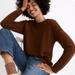 Madewell Sweaters | Madewell Greensboro Button Back Sweater | Color: Brown | Size: S