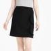J. Crew Skirts | J.Crew Mercantile Ruffle Front Double Serge Wool Mini Skirt Sz 6 J6191 Nwt | Color: Black | Size: 6