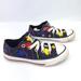 Converse Shoes | Converse All Star Kids Paint Splatter Print Lace Up Sneakers Juniors Size 11 | Color: Black/Blue | Size: 11b