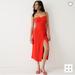 J. Crew Dresses | *New* J. Crew Fitted Crepe Bustier Dress In Red | Color: Red | Size: 10
