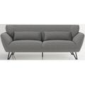 3-Sitzer PHOENIX "Medina" Sofas Gr. B/H/T: 228 cm x 81 cm x 89 cm, Polyester, grau (anthrazit) 3-Sitzer Sofas