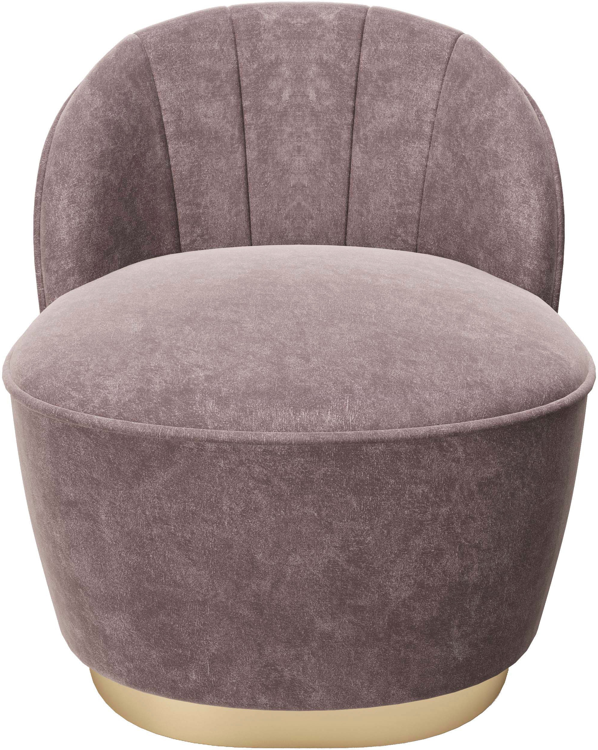 Cocktailsessel PLAYBOY "STELLA", altrosa, B:67cm H:71cm T:70cm, Sessel, Cocktailsessel