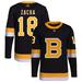 Pavel Zacha Men's adidas Black Boston Bruins Alternate Primegreen Authentic Custom Jersey