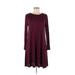 Old Navy Casual Dress - Sweater Dress: Burgundy Solid Dresses - Women's Size Medium