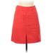 Ann Taylor LOFT Casual Skirt: Orange Solid Bottoms - Women's Size 00