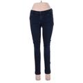 Old Navy Jeans - Mid/Reg Rise Skinny Leg Denim: Blue Bottoms - Women's Size 6 - Dark Wash