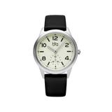 Bia Suffragette Watches Ivory Dial Black Strap Steel One Size B1019